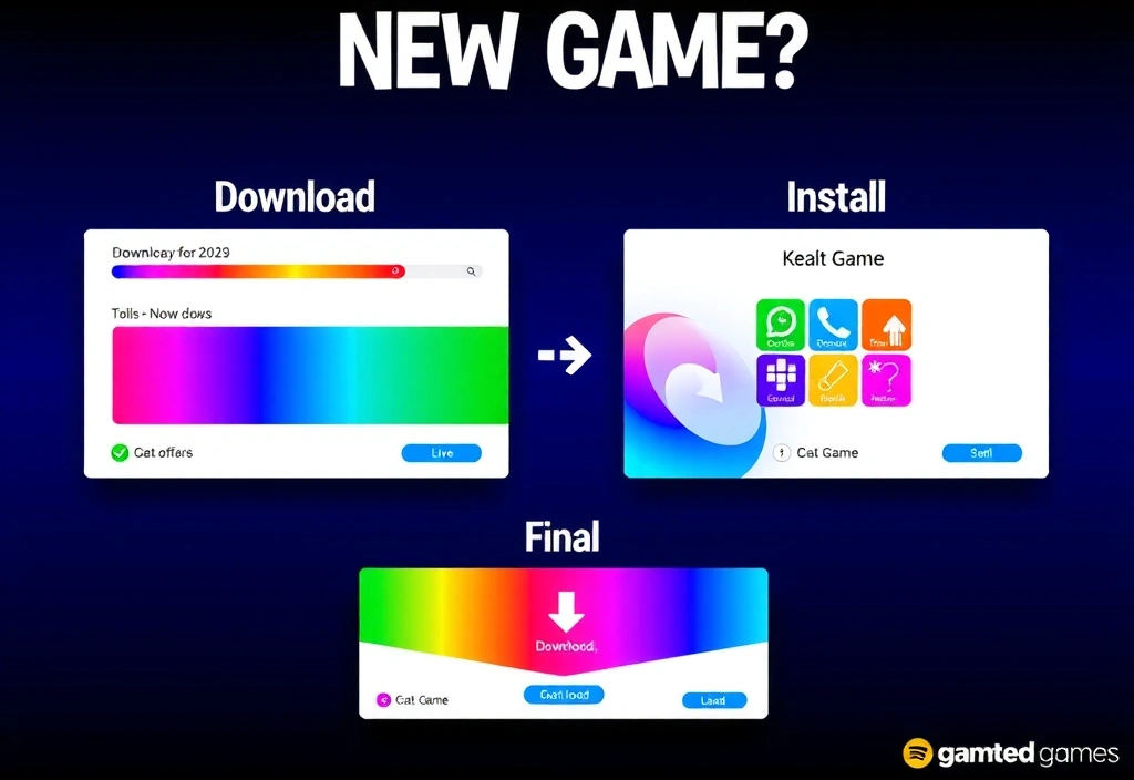 Game Installation Steps Illustration