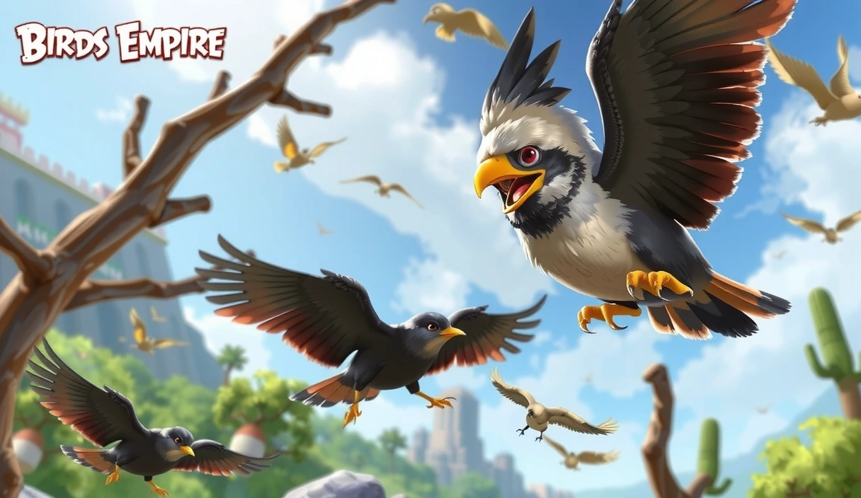 Birds Empire game screenshot showcasing new features
